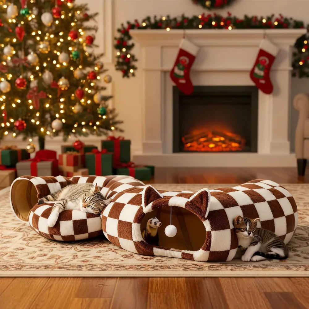 Tunnel pour chat Brun