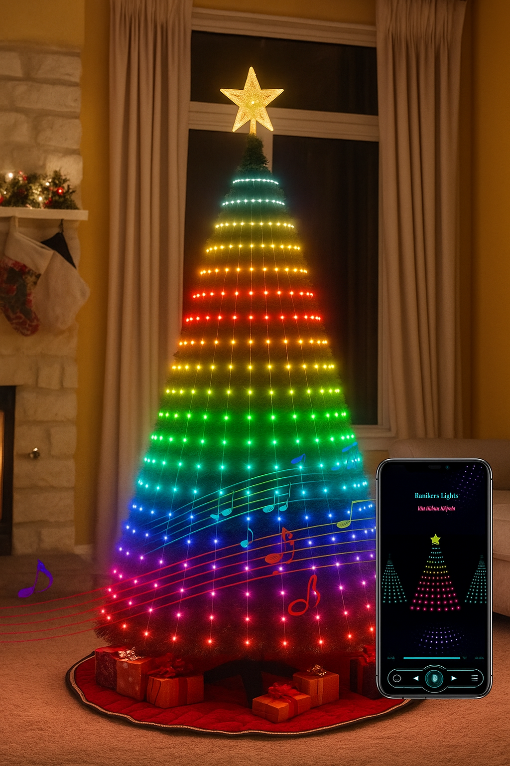 Guirlande LED connectée